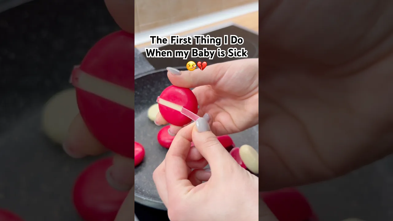 First thing I do when my baby is sick🤒#reallifehacks #parenthack