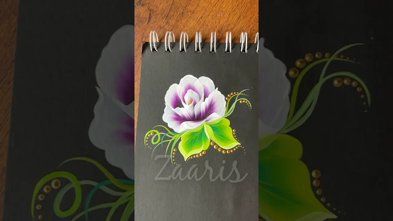 1145 💜✨🫶🎨🎊💯🌿Super EASY ONESTROKE flower painting using acrylic paints 🎨💯🌿🫶🎊🌸✨ #shorts