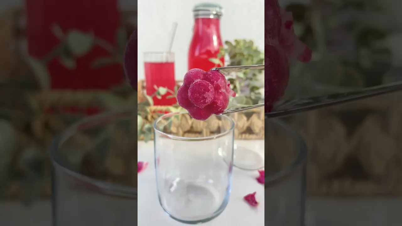 Gül suyu🌹#food #rose #pink #pratiktarifler