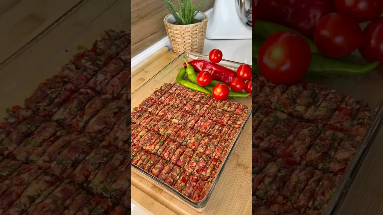 Tepside pratik Adana Kebap😍 #food #tarif #globalcuisine #recipe #cooking #dessert #pratiktarifler