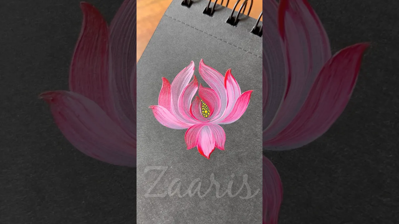 897 🩷💯🌸🫶Pretty PINK flower painting using acrylic paints 🎨🩷 #flowerpainting #shorts #art