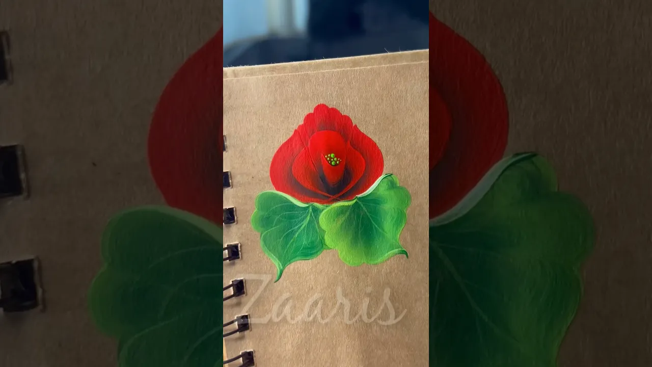29 ❣️Stunning RED🌹acrylic painting 💯🎨🫶❤️#shorts #red #viral #acrylicpainting #stunning #uptrends
