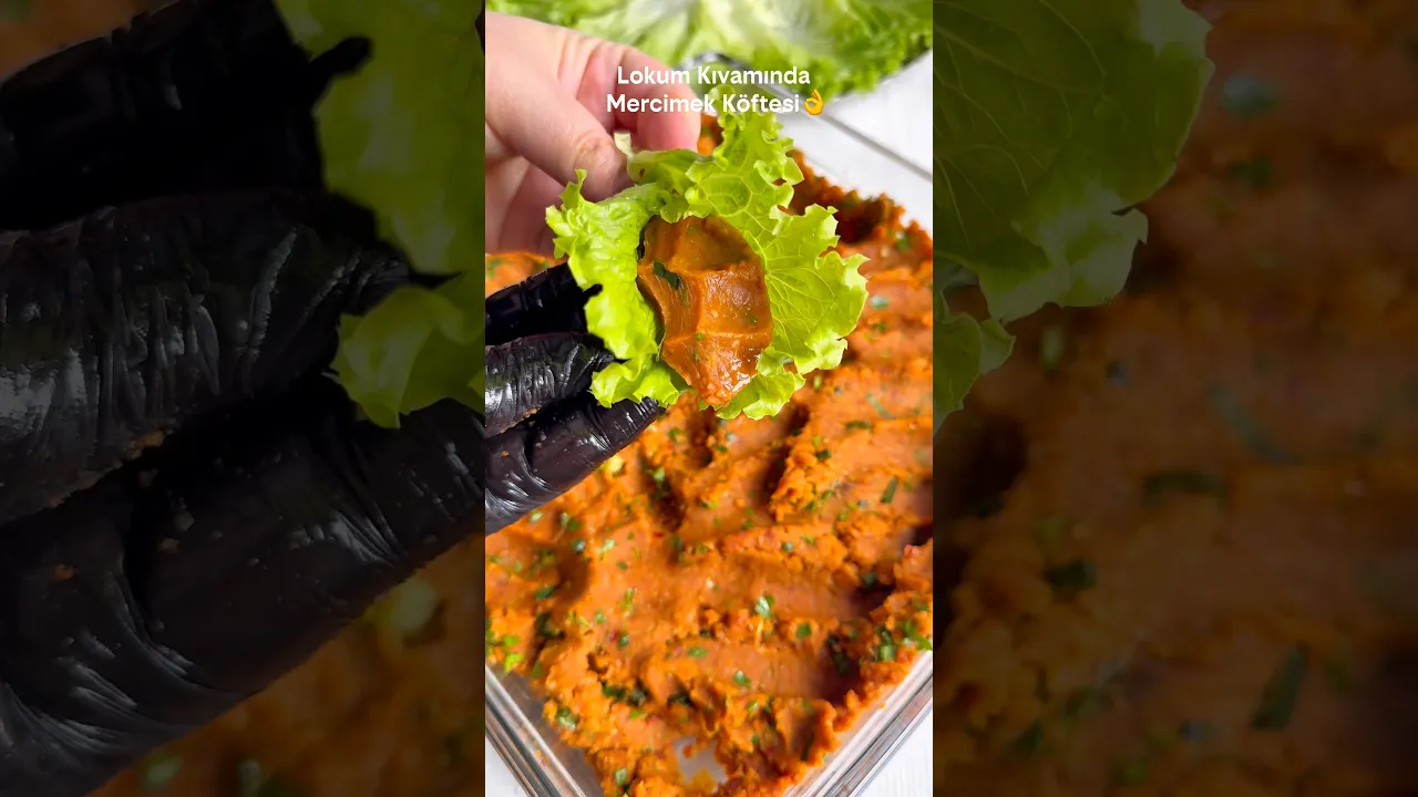 Lokum kıvamında mercimek köftesi😍 #food #tarif #recipe #cooking #mercimekköftesi
