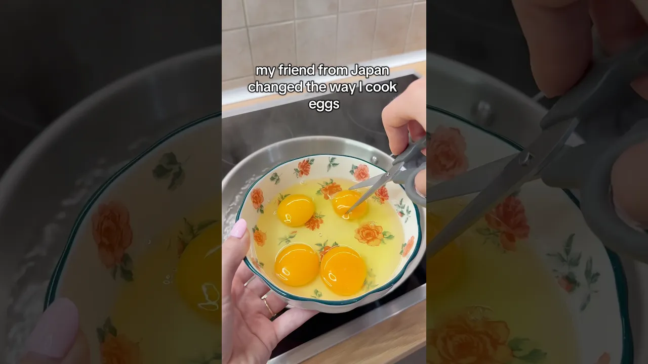 my friend from Japan changed the way I cook eggs🥚🍳😱#cooking #recipe
