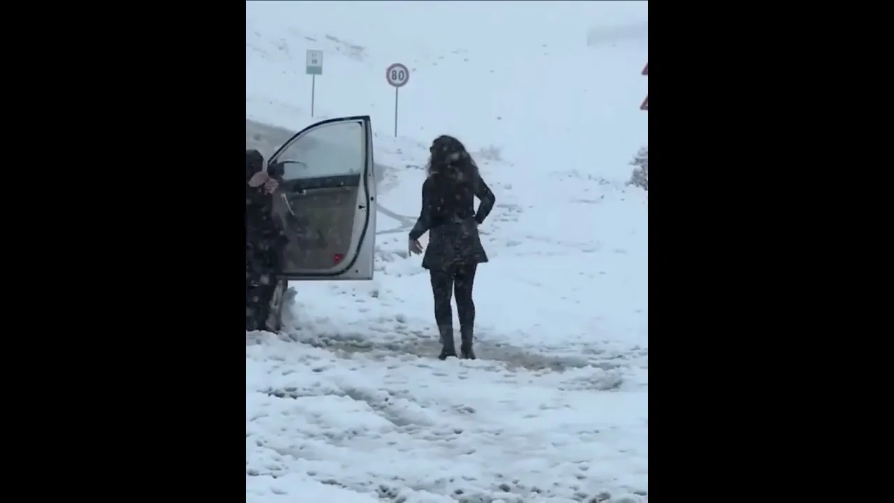 سه‌مای كچێك له‌ ناو به‌فر كاردانه‌وه‌ی زۆی هه‌بوو