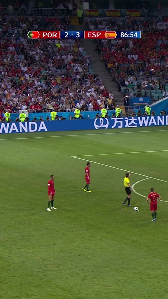 Cristiano Ronaldo's act of genius against Spain in 2018 🤩 #FIFAWorldCup