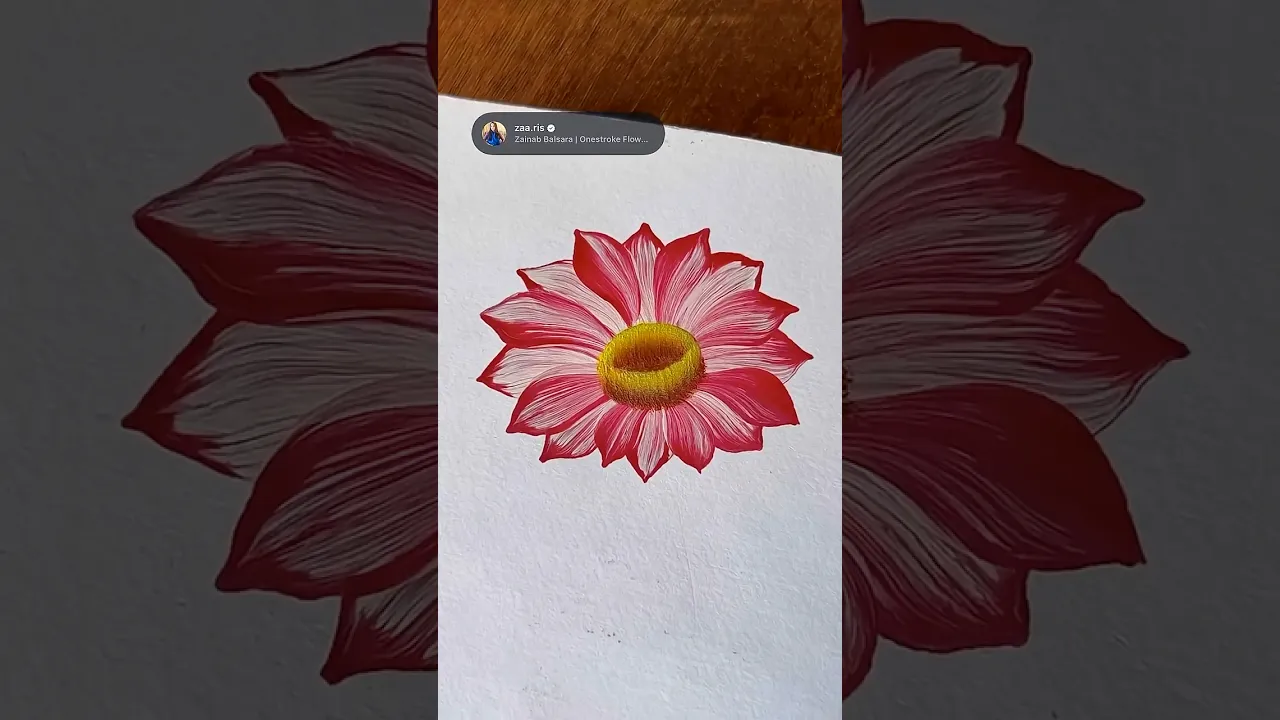 421 💛💚🌸🌹Simple flower painting using acrylic paints 🎨 ✨❤️#flowerpaintingacrylic paints #shorts
