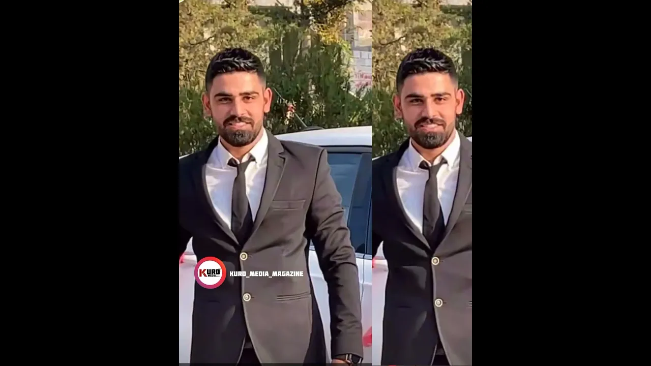 ڕه‌وه‌ز سلێمانی و هاوسه‌ره‌كه‌ی له ڕۆژی ئاهه‌نگه‌كه‌یان
