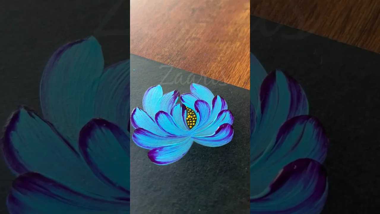 1341 🌸🫶EASY flower painting 🎨🌿🫠😱 #shorts