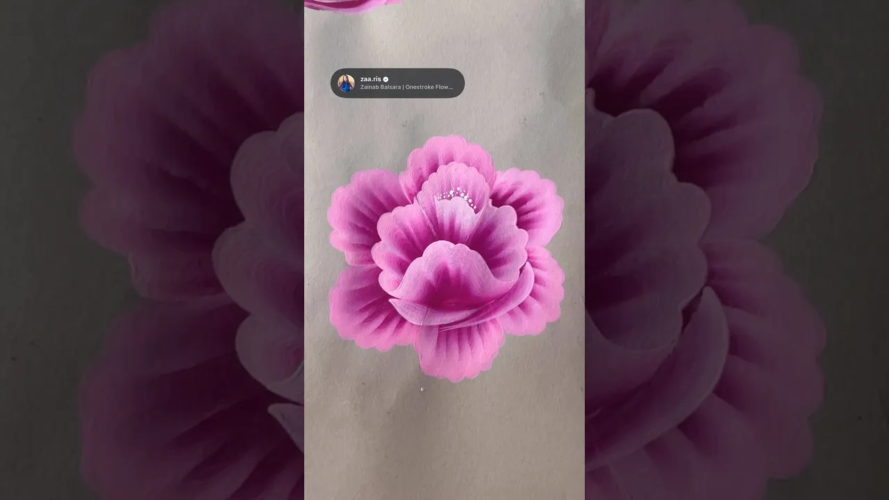 412 👌💖🌸🌹Stunning 3D acrylic flower painting 🎨 ✨❤️#flowerpainting #shorts #viral