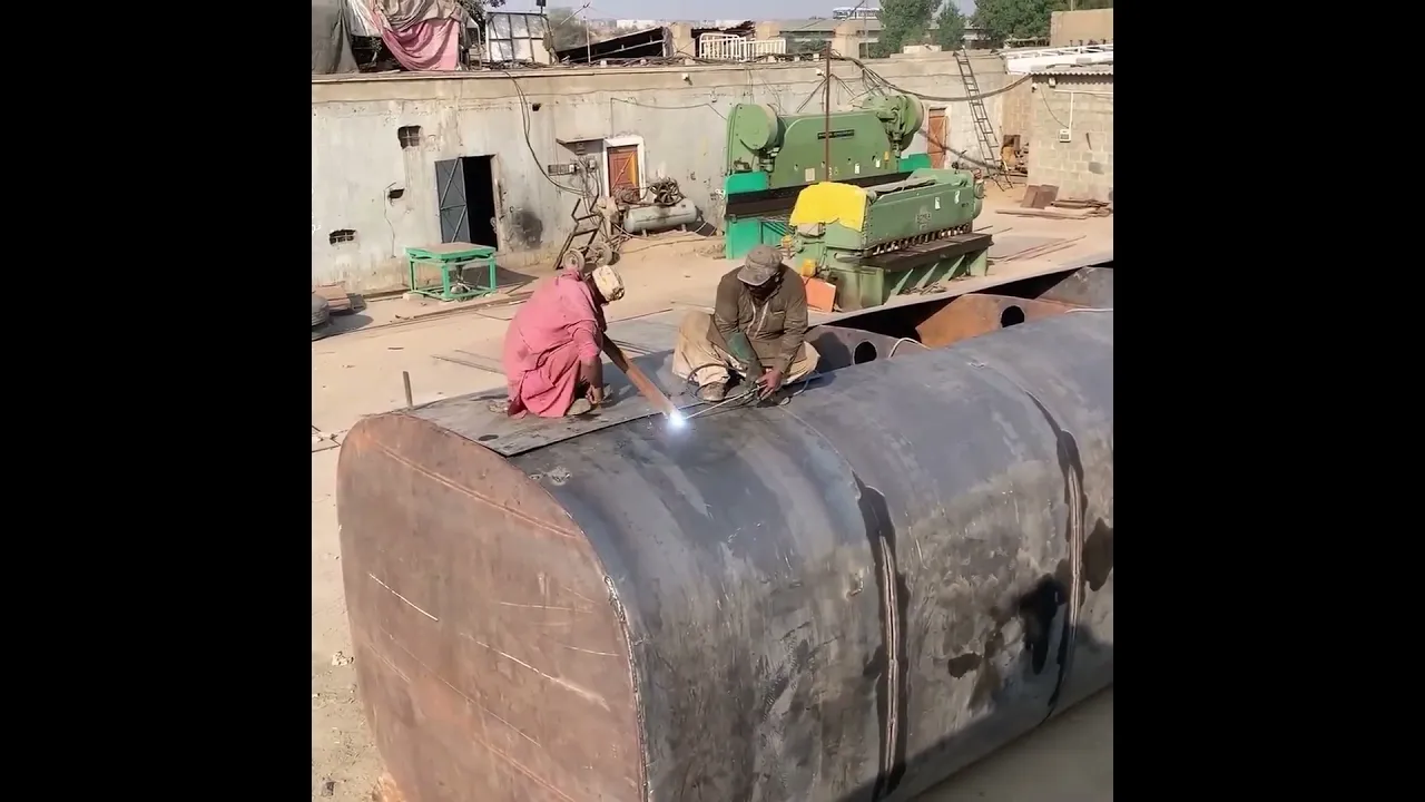 How a 50000L Oil Tanker is Built from Scratch St