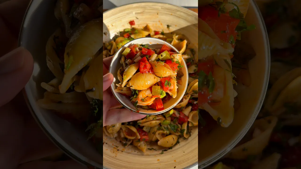 Makarna salatası😍 #recipe #tarif #food #pratiktarifler #globalcuisine #pasta #makarnasalatası