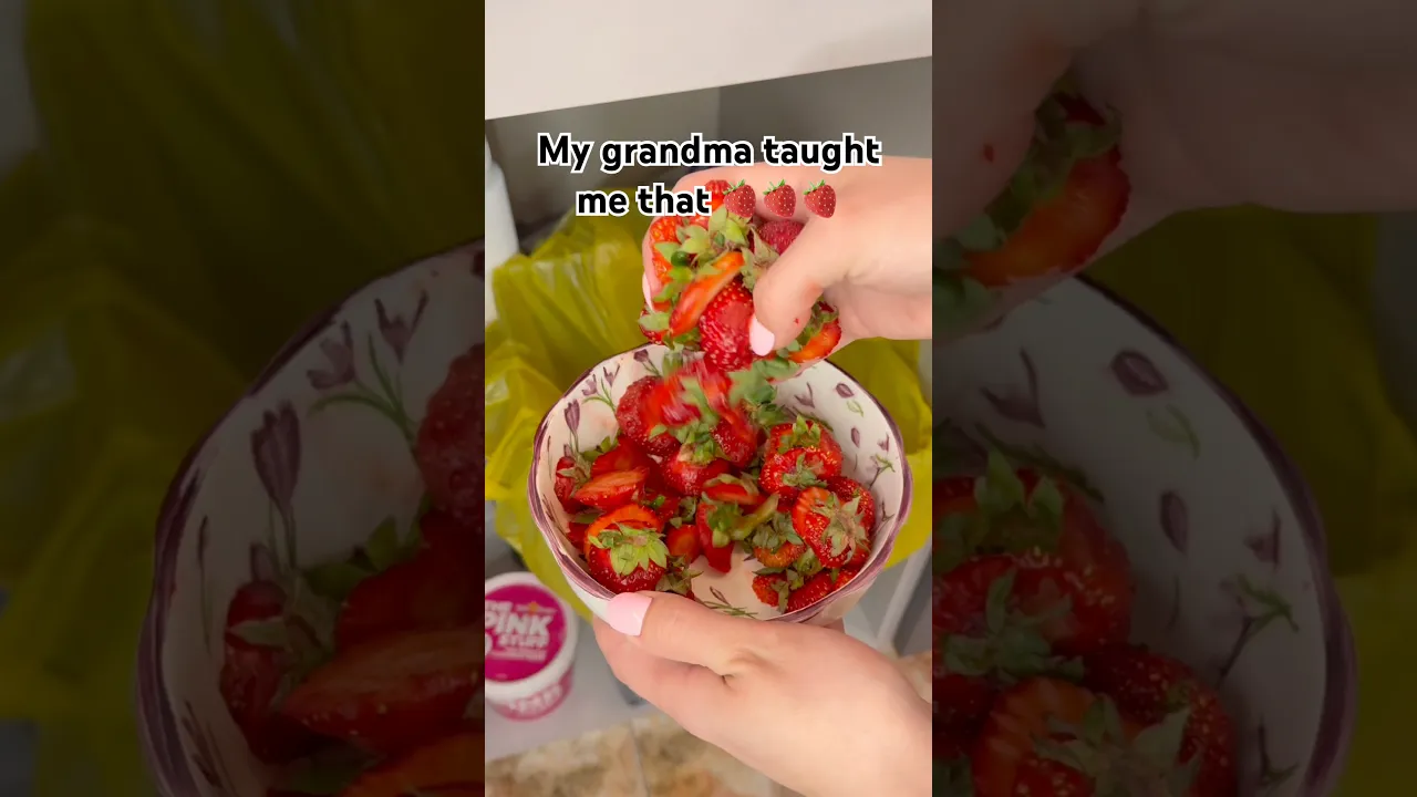 Never throw away your strawberry tops🍓 #lifehack