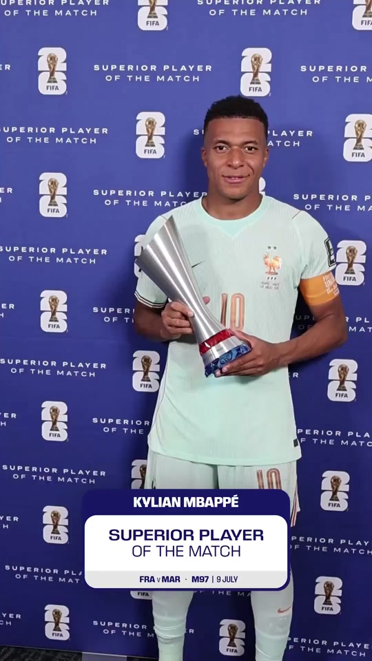 Kylian Mbappé takes the honours as your Superior Player of the Match....