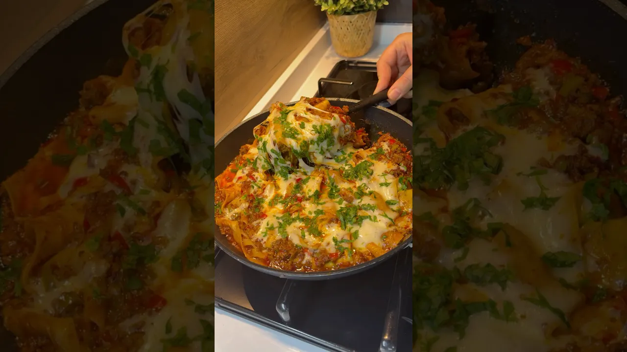 Kalan lazanya yapraklarıyla nefis bir öneri👌 #food #tarif #globalcuisine #recipe #cooking #makarna
