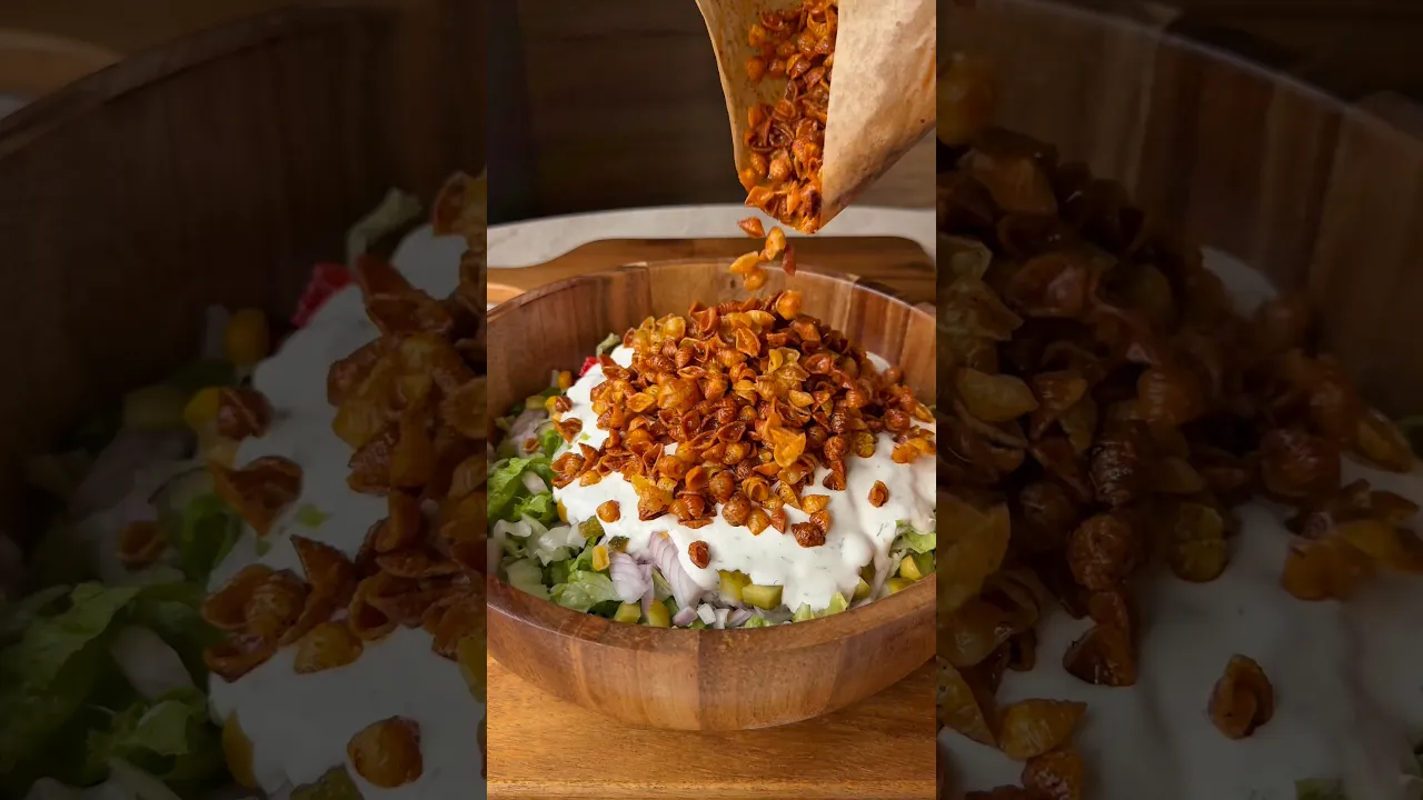 Çıtır makarna salatası😍 #food #tarif #recipe #dessert #globalcuisine #pasta #crispy #pratiktarifler