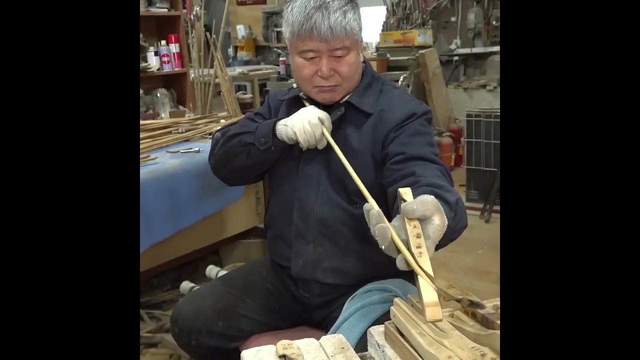 Primitive Style Bamboo Fishing Rod Making Full Build Process MP