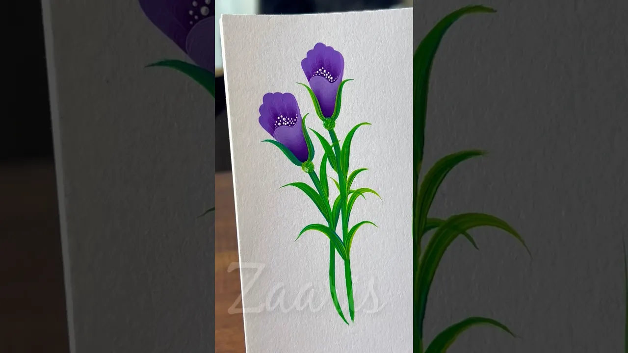 27 💜PURPLE🪻acrylic🖌️🎨techniques🌈#shorts #viral #art #flowers #purple #acrylicpainting #techniques