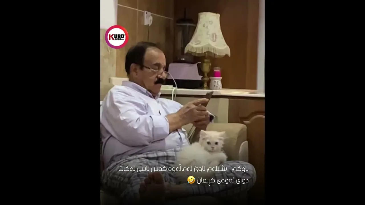 باوكم ＂ پشیله‌م ناوێ له‌ماڵه‌وه‌ كه‌س باسی نه‌كاتدوای ئه‌وه‌ی كڕیمان 🤣