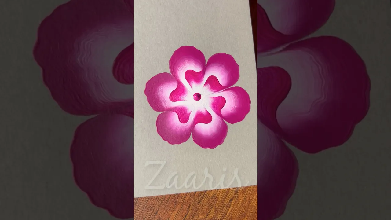 922 💖🫶🩷🎨Easiest Onestroke flower painting using acrylic 🎨💯🫶 #flowerpainting #shorts #art