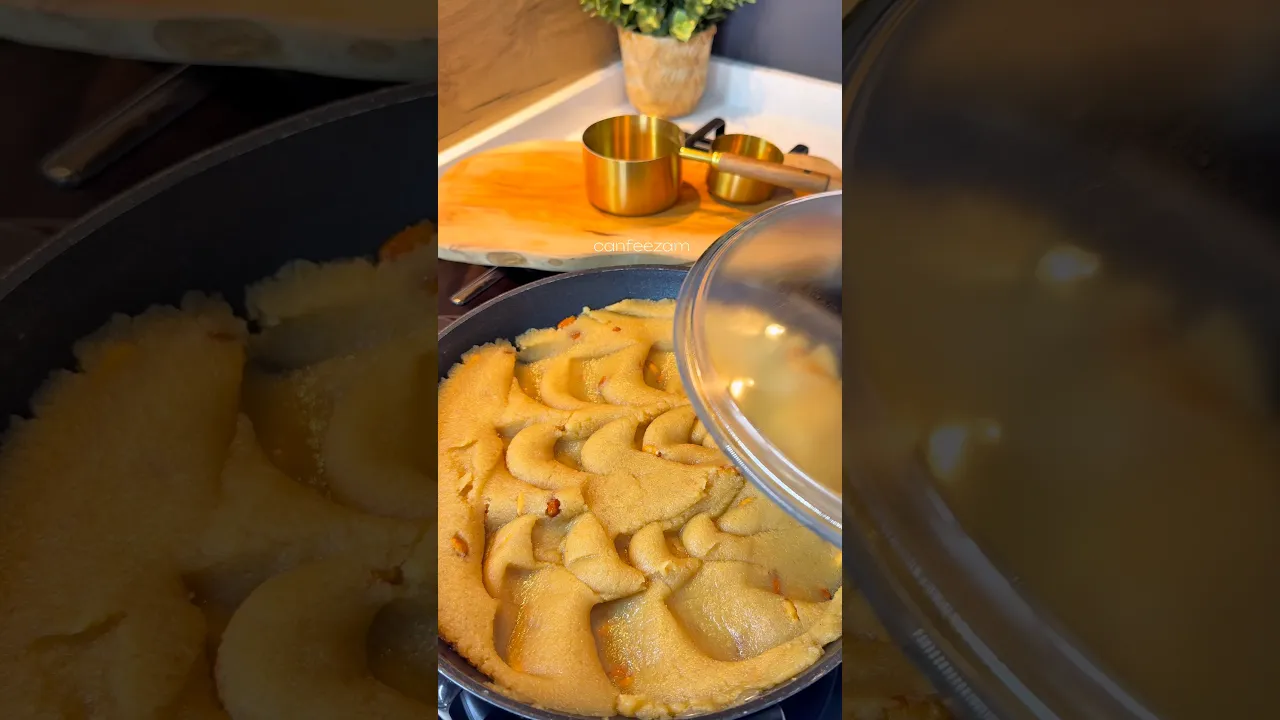 İrmik helvası😍 #recipe #tarif #food #pratiktatlitarifleri #globalcuisine #cooking #irmikhelvasi