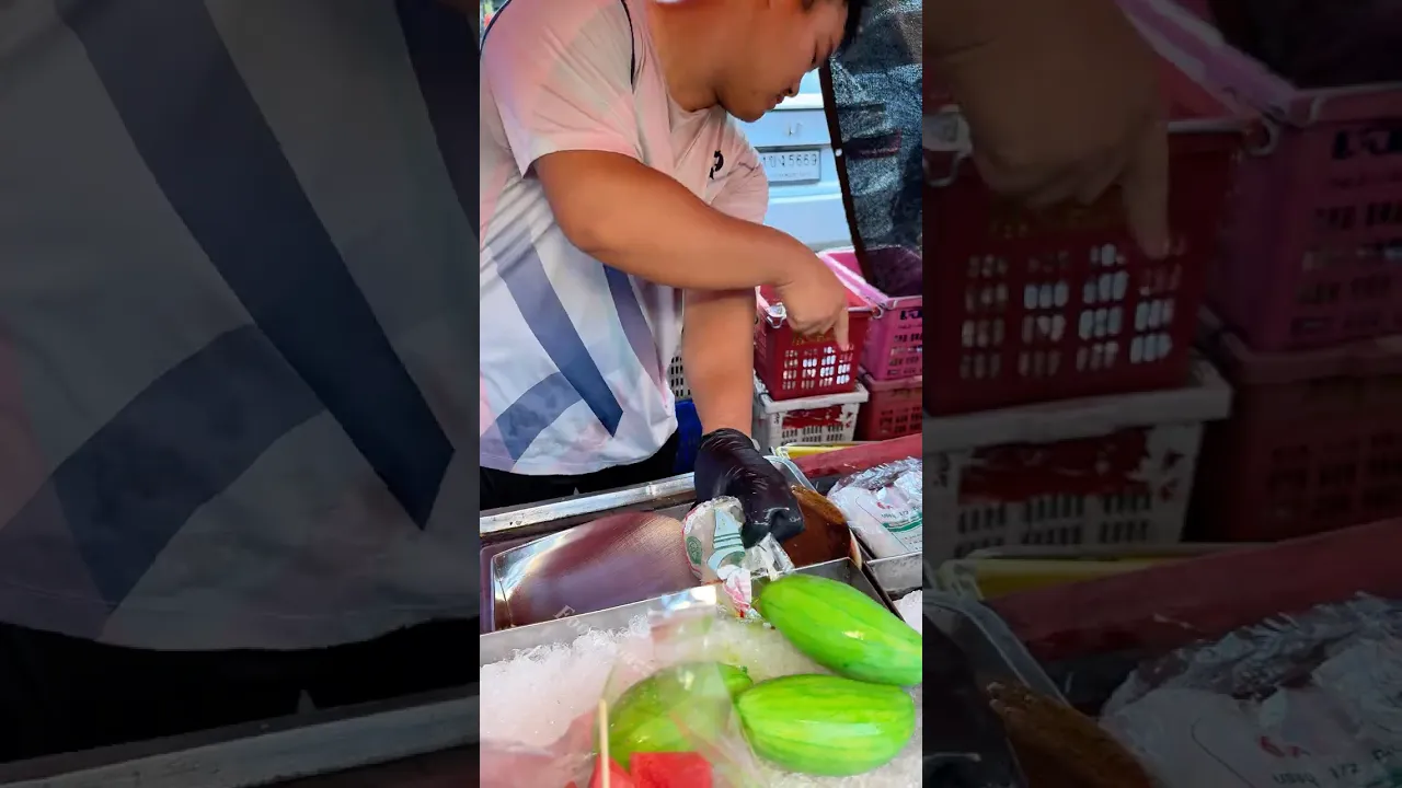 Crispy Green Mango Cutting – Thai Street Food
