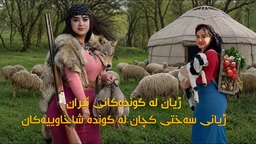 ژیان لە گوندەکانی ئێران | ژیانی سەختی کچان لە گوندە شاخاوییەکان