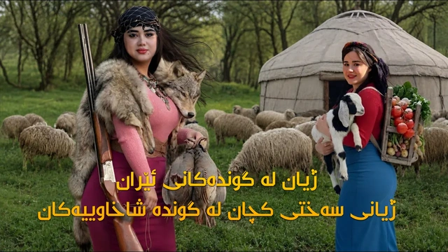 ژیان لە گوندەکانی ئێران | ژیانی سەختی کچان لە گوندە شاخاوییەکان