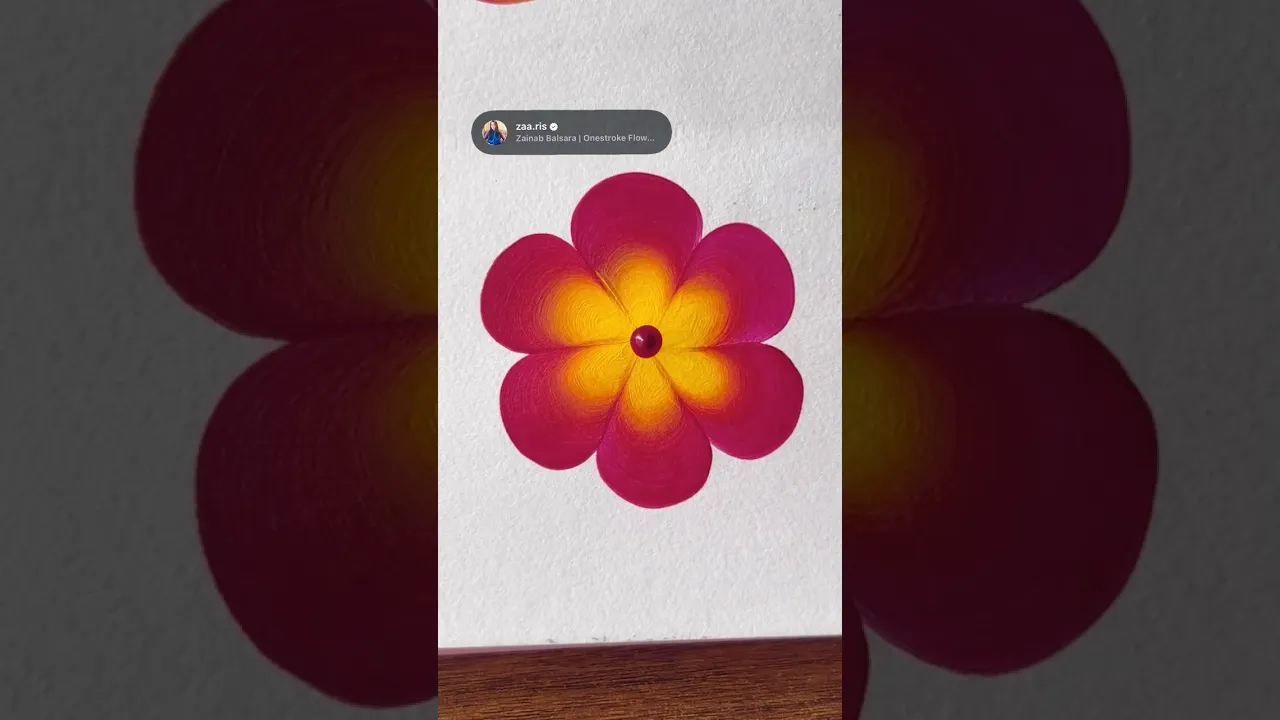 413 💖💛 EASIEST acrylic flower painting 👌✅💯 #shorts #flowerdrawing #acrylic #art