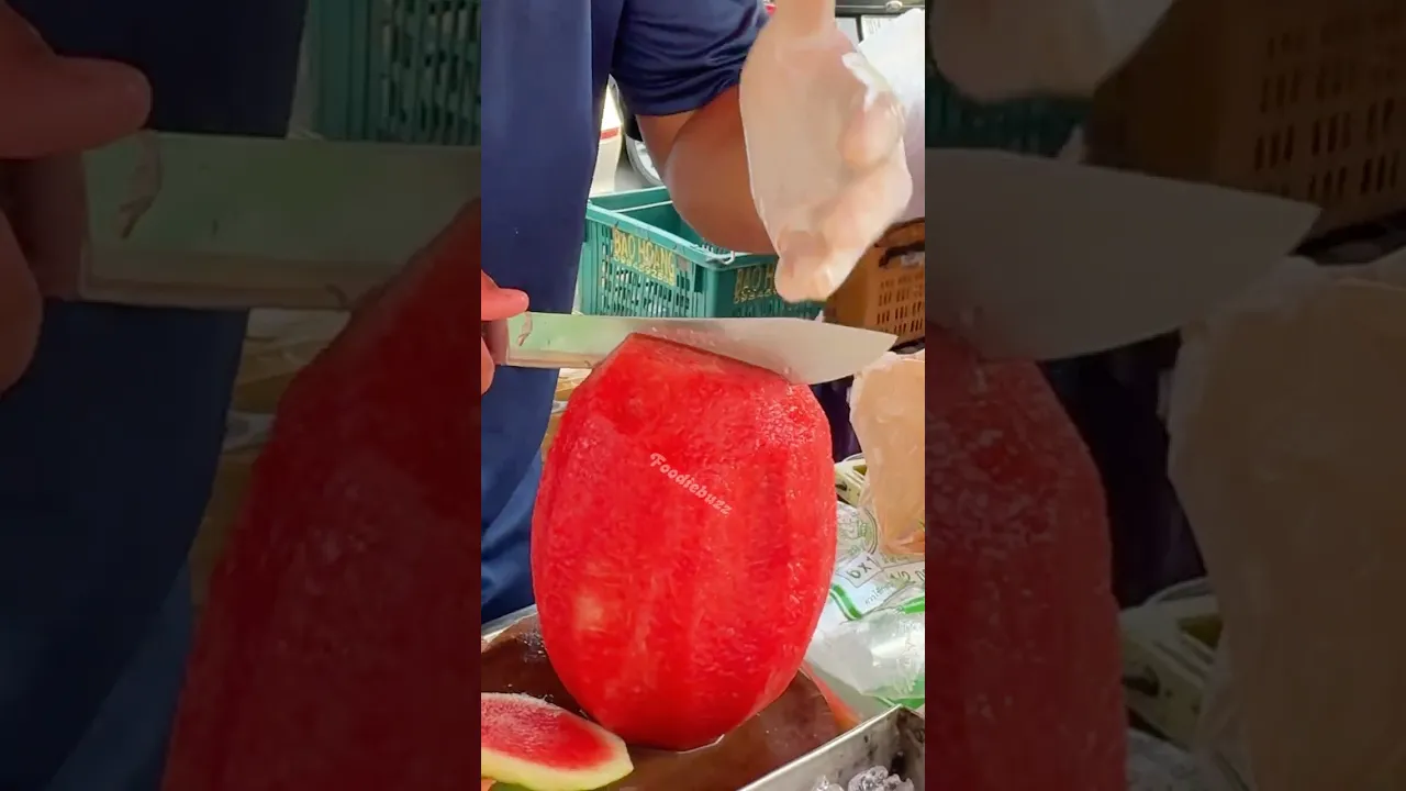 Sweet, Juicy, and Bright Red Watermelon in Thailand