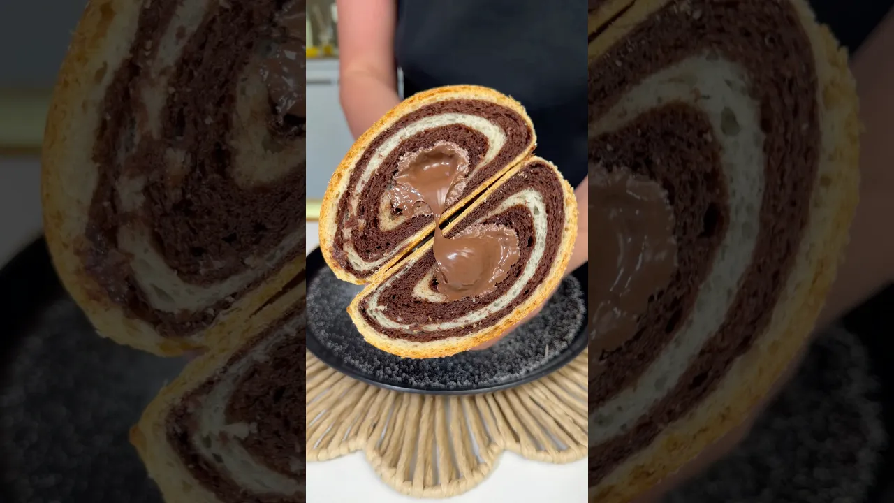 Çikolatalı Kruvasan Poğaça ｜ Easy Chocolate Croissants 🥐🍫 #busezeynep #croissant