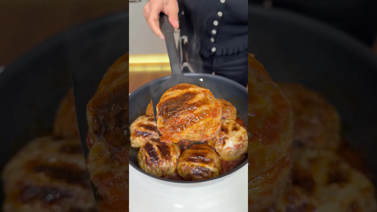 Kase Dolması ｜ Cabbage Cup Hack 🥬 English⬇️ #cabbage #busezeynep #dolma