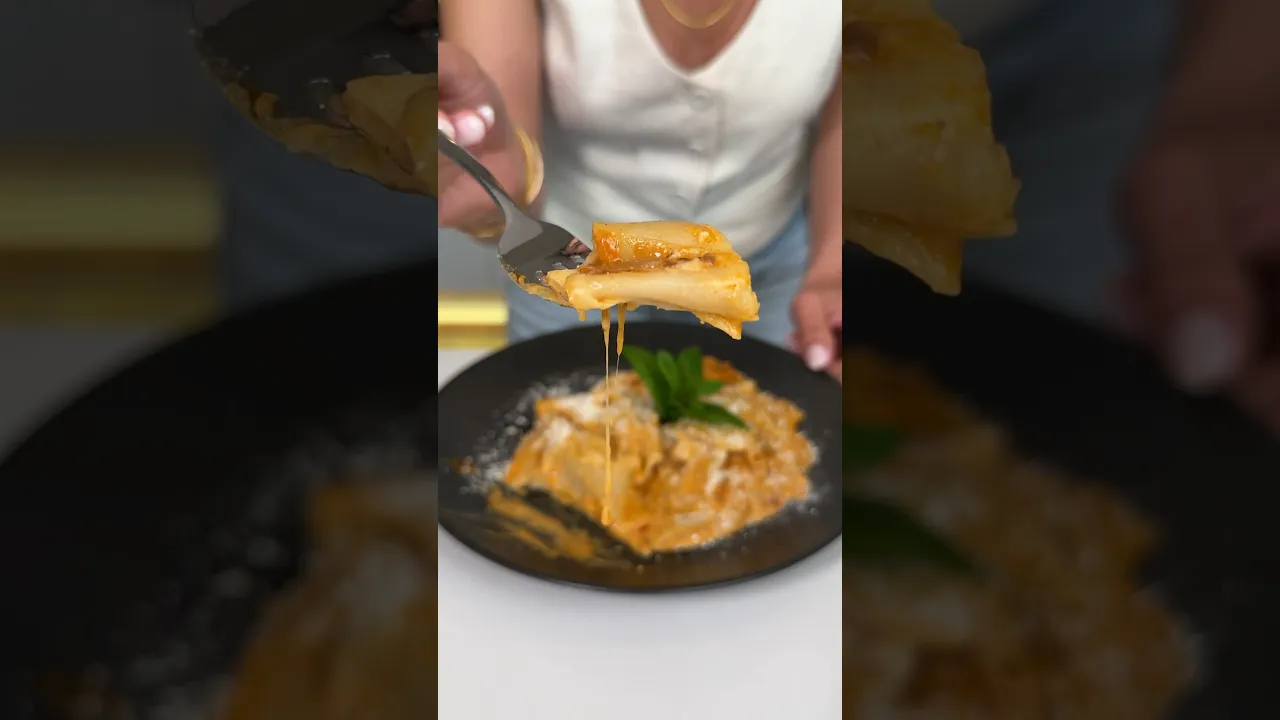 Lazanya ⧸ One pot lasagna 🍝 #lasagna #busezeynep #onepotmeal