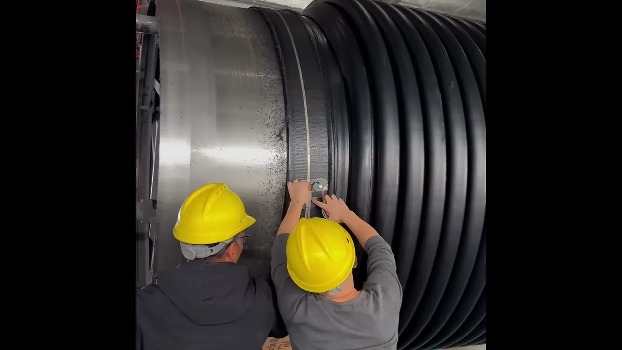 Massive HDPE Corrugated Pipe Production ｜ Modern Factory Action