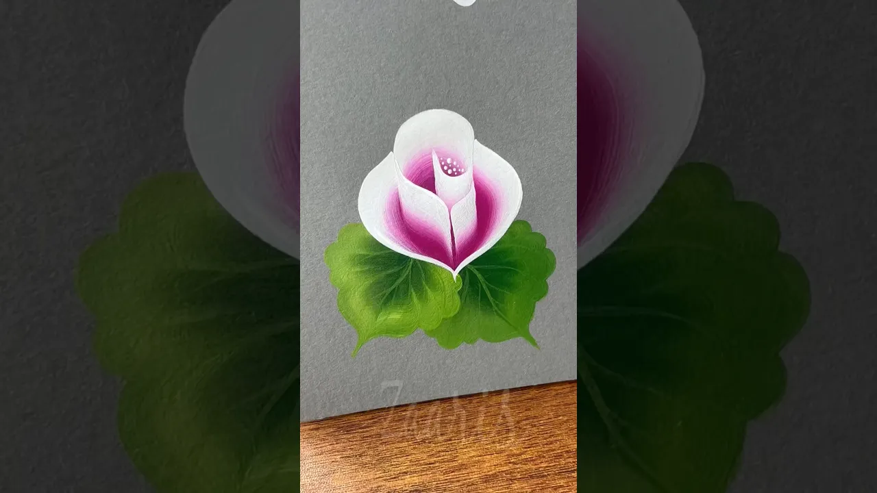 17 🩷🌹WOW💯ROSE acrylic painting tutorial 🌈🖌️🎨#shorts #viral #art #rose #acrylicpainting #wow #yt