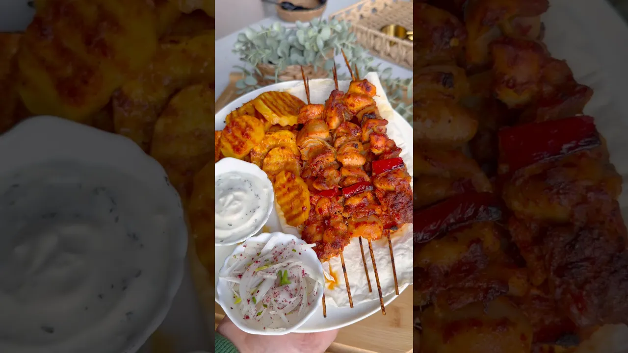 Tavuk şiş😍Tarif yorumda✍️#food #tarif #globalcuisine #pratiktarifler #pratiktatlitarifleri #recipe