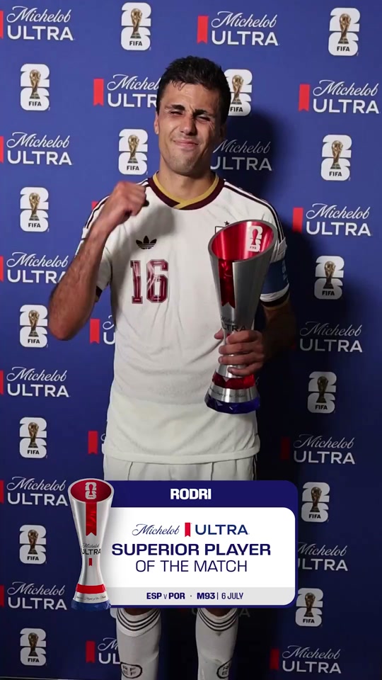 The fans have spoken – Rodri is your @michelobultra Superior Player o...