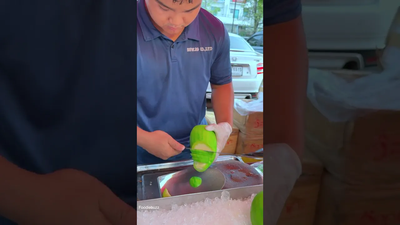 So Sweet & Sour Green Thai Mango in Bangkok
