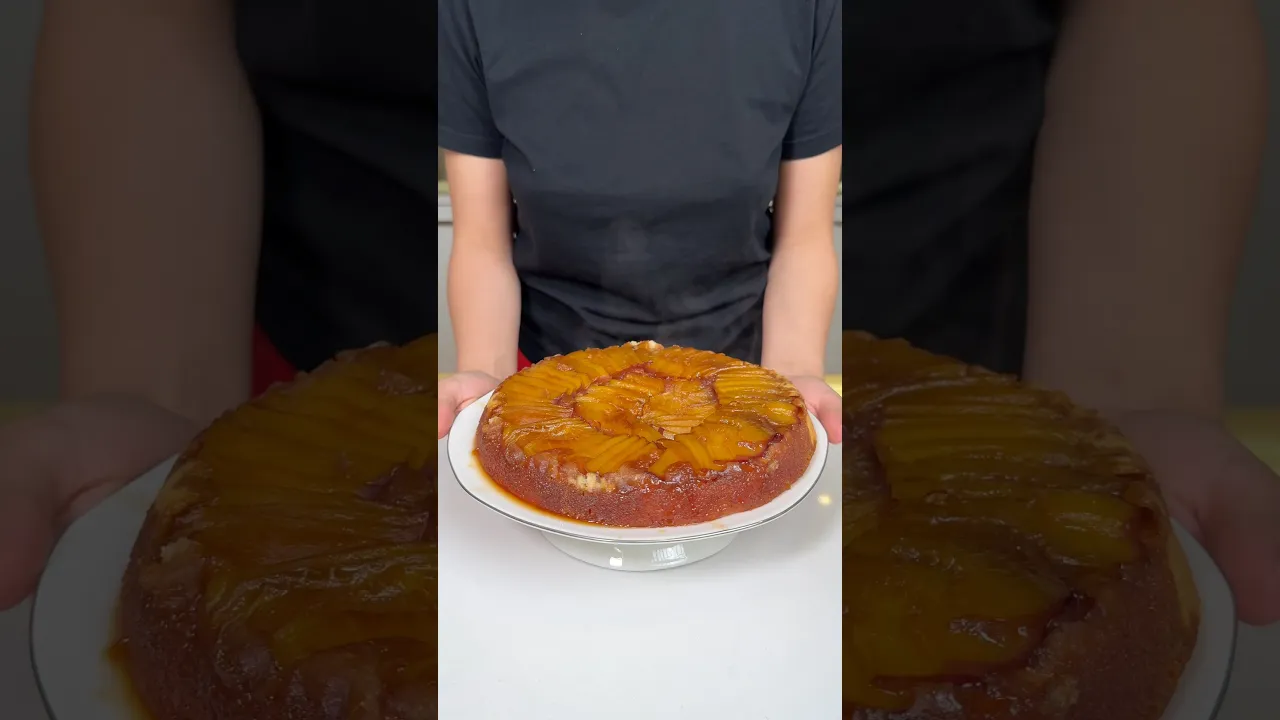 Şeftali Keki ｜ Upsidedown Cake #cake #busezeynep