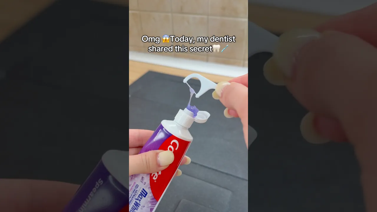 My dentist taught me this.🦷😱🪥 #parenthack #lifehack