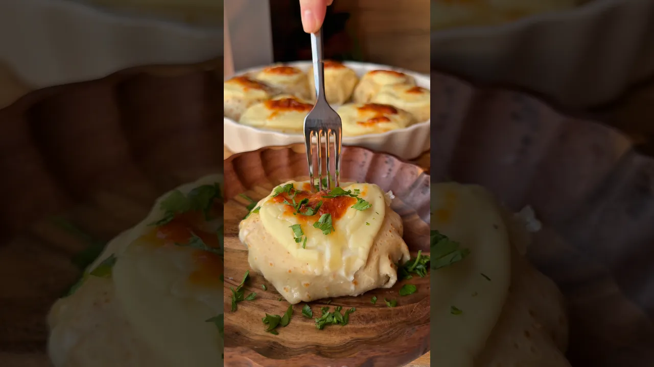 Tavuklu krep bohça😍 #food #tarif #recipe #chicken #krep #baking #globalcuisine #tavuk #pratiktarif