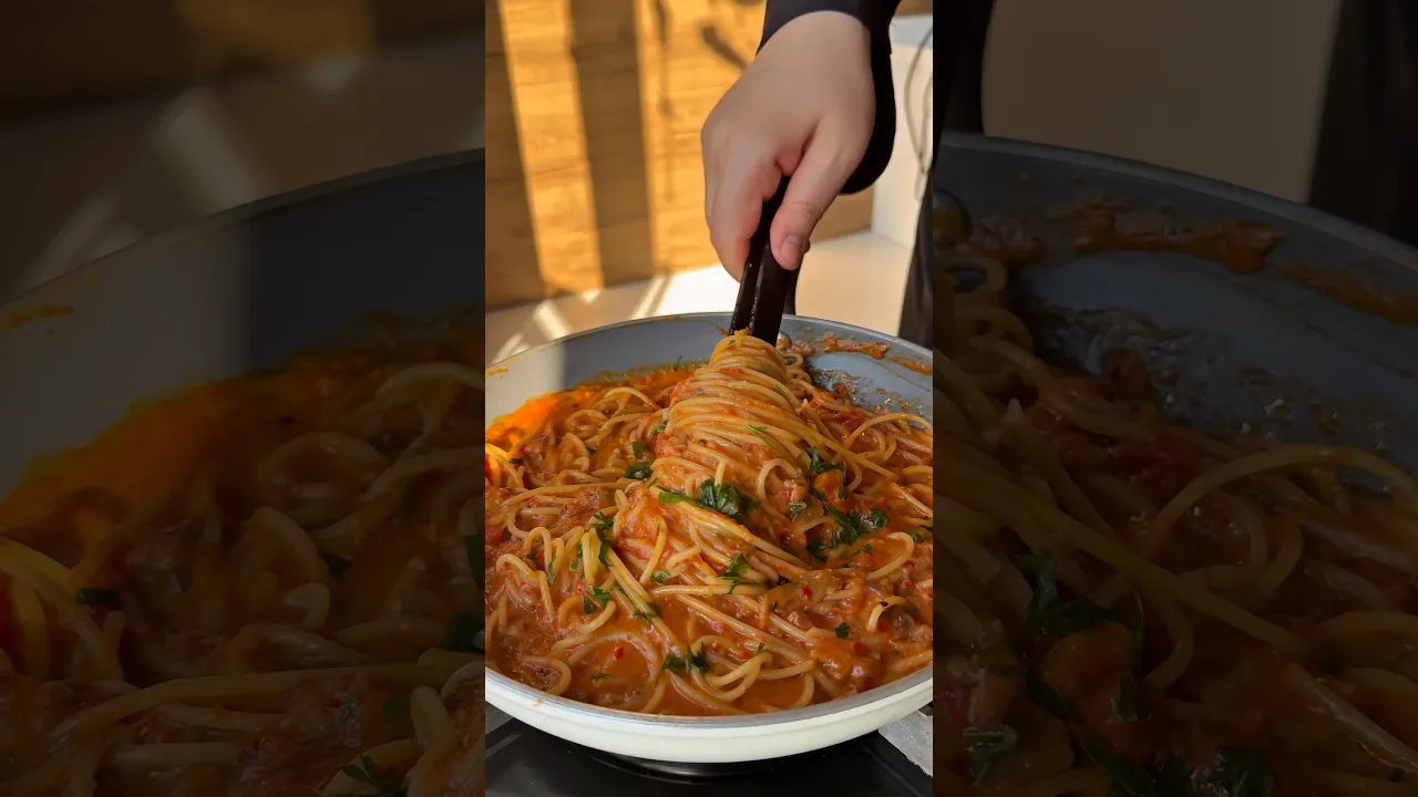 Pratik makarna👌 #dessert #pasta #makarna #patlıcan #globalcuisine #cooking #food