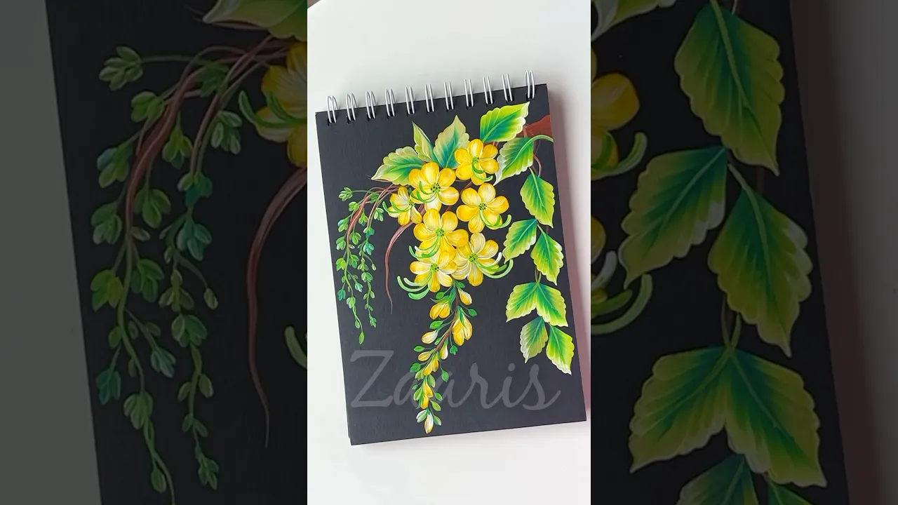 1169 💛🌼✨🎉🎊🫶💯Beautiful AMALTAAS ⧸ GOLDEN SHOWER painting, using acrylic paints 🌼💛🎉🎊✨🎨💯 #shorts