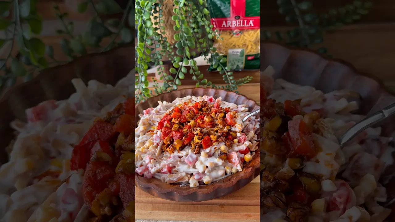 Erişte salatası😍 #food #tarif #recipe #pratiktarifler #globalcuisine #cooking #salata #erişte