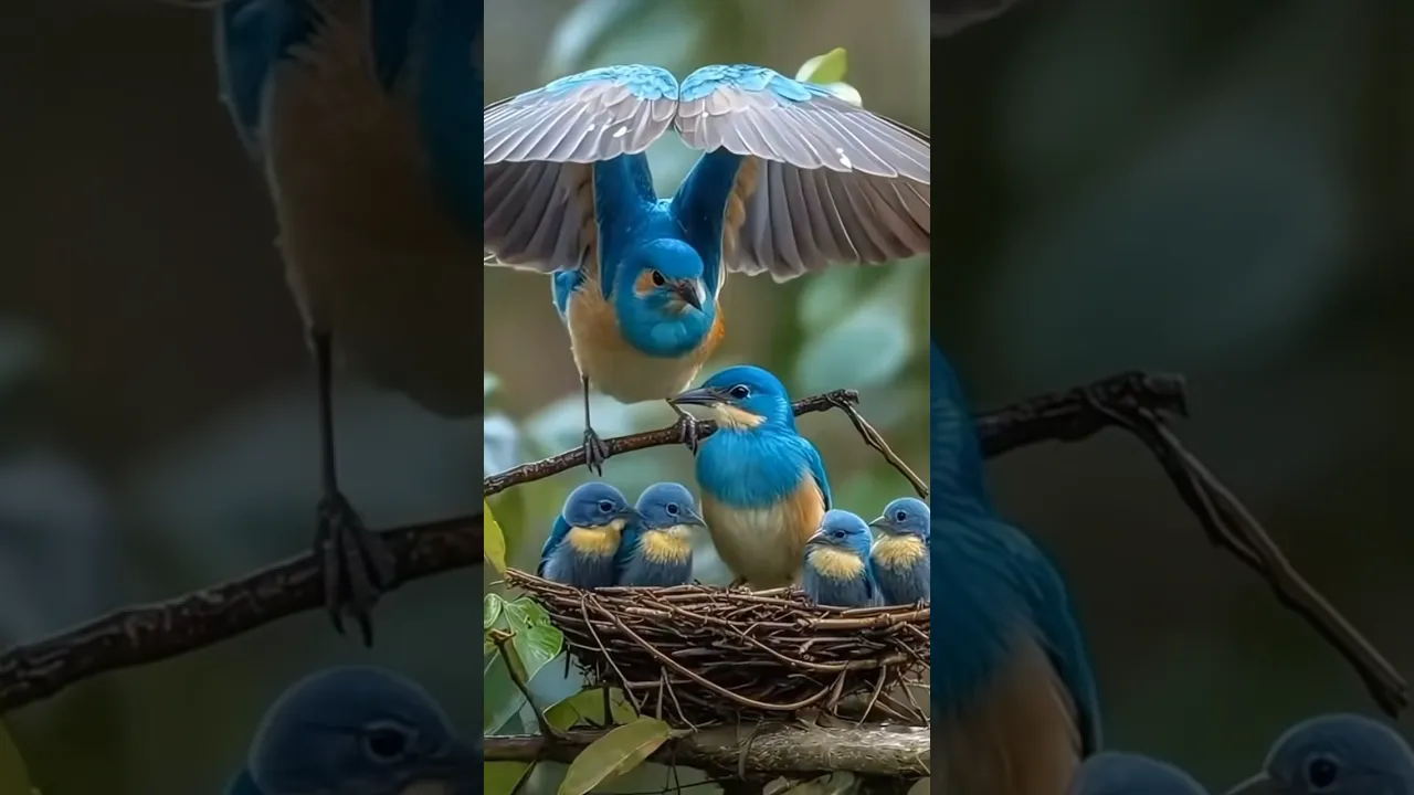 Umbrella Birds with Rain #rain #relax #relaxingsounds #birds #reels #animaux 🩷❤️🧡💛💚🩵💙💜