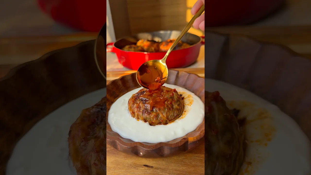 Pratik lahana dolması😍 #food #tarif #recipe #globalcuisine #pratiktarifler #enfesyemektarifi
