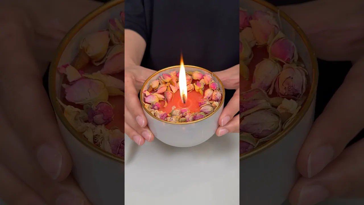 Mumu tavada erit ｜ Melt the Candle #candle #diy #busezeynep