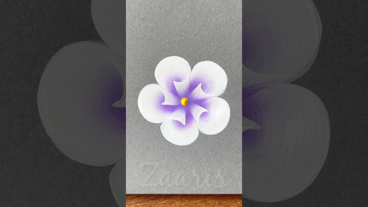 89 💜VIOLET flower, acrylic🖌️🎨for beginners🫶💯#shorts #violet #beginners #flowers #flowery #viral