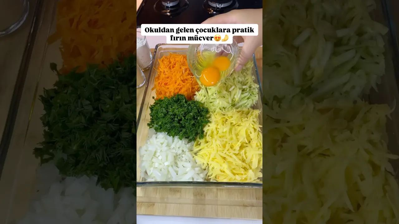 Pratik mücver tarifi😍Recipe in comments🎊 #food #mücver #globalcuisine #yemektarifleri #pratik