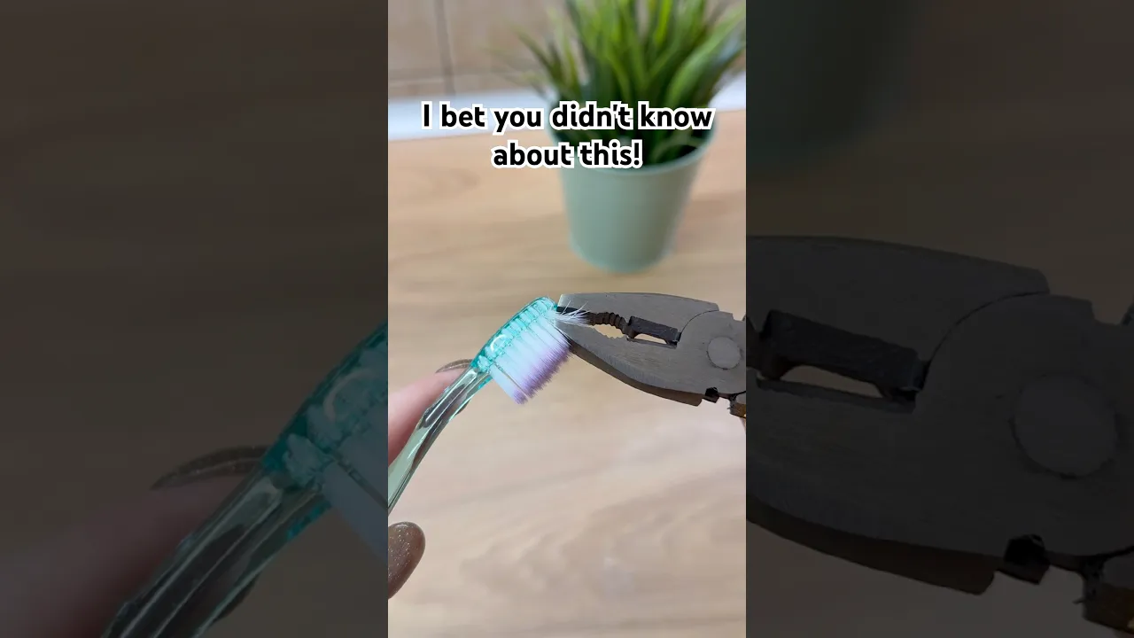 You’ll Never Throw Away a Toothbrush Again🙀#reallifehacks#diy